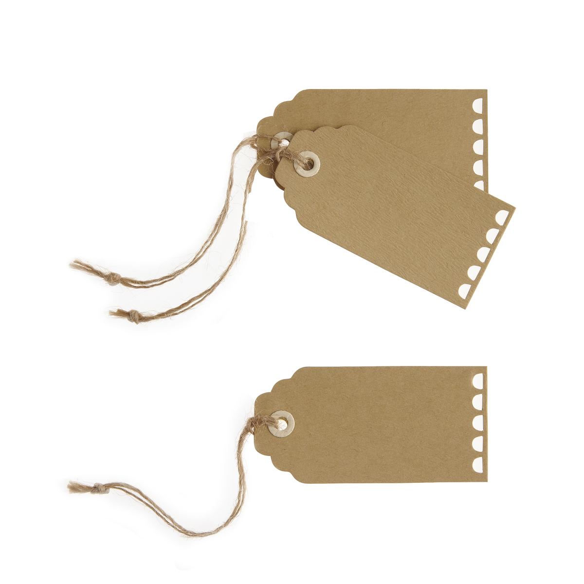 Anhänger Jute Braun