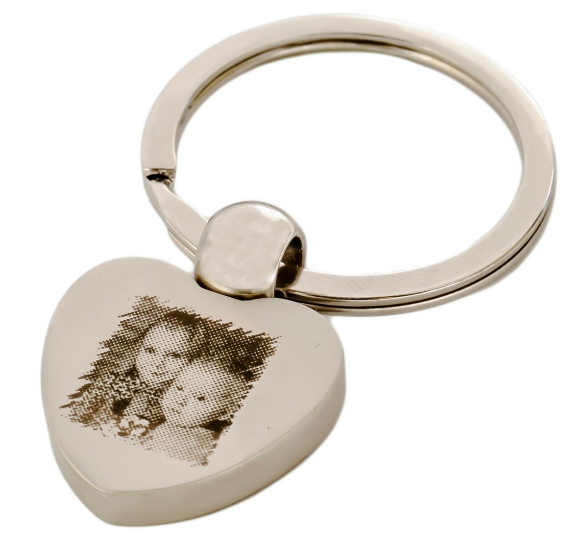 Herzschlüsselanhänger mit Foto