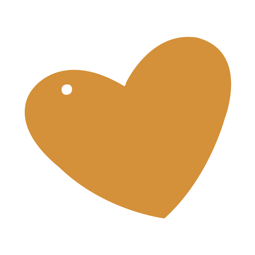 Hochzeitsbaum-Anhänger Orange