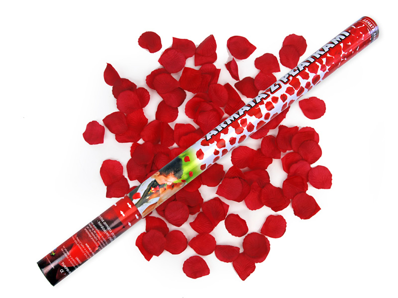 Konfettikanone klein Rot