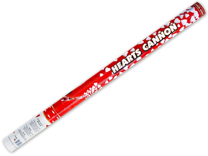 Konfettikanone White Hearts