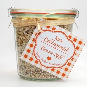 Lieblingsmüsli Banane-Apfel