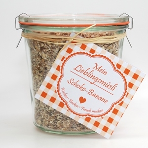 Lieblingsmüsli Banane-Schoko