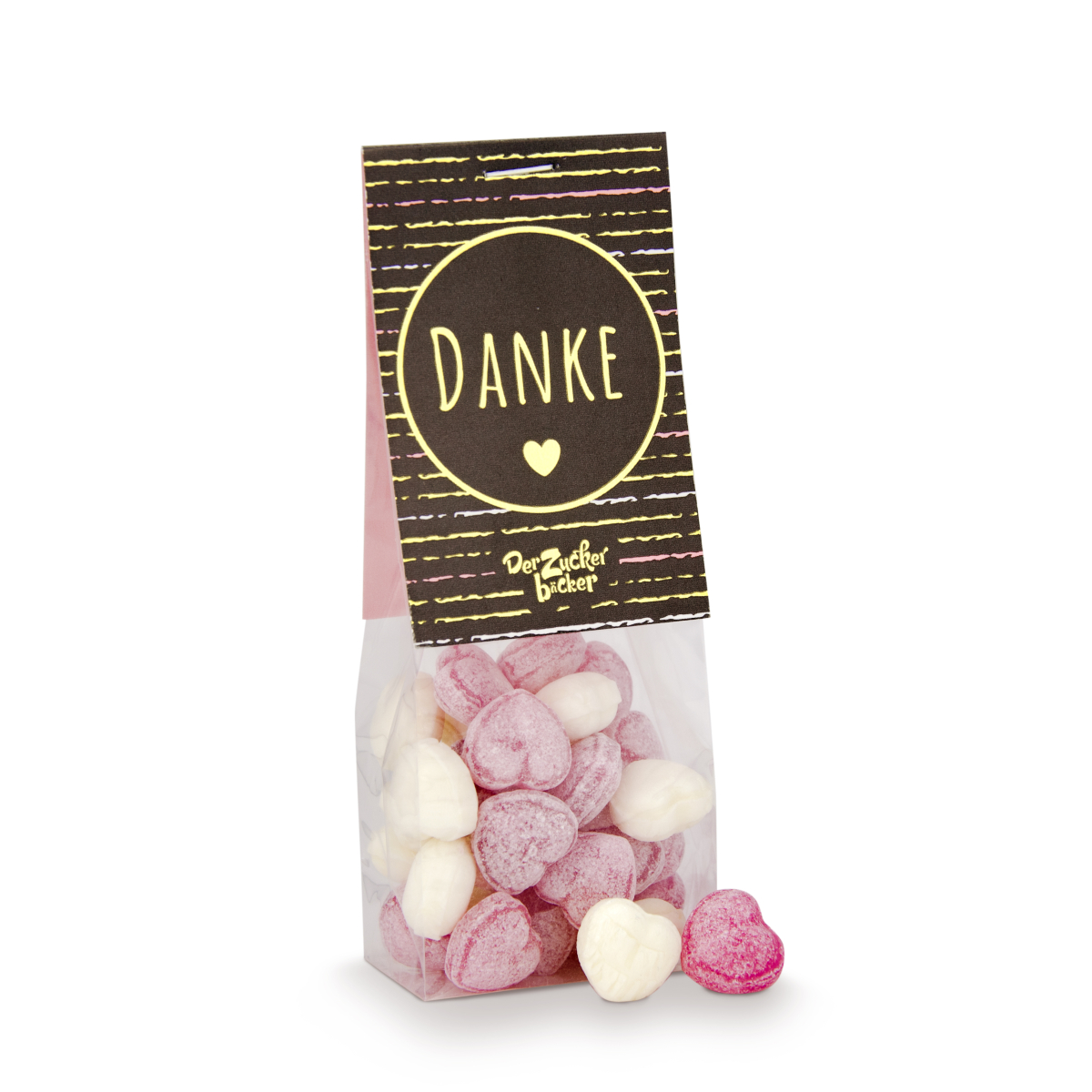 Naschsäckchen - Danke mit Goldprägung