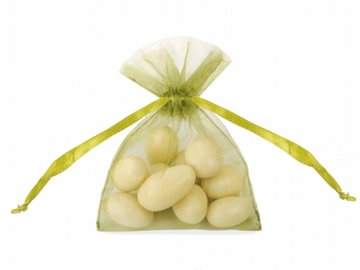 Organzasäckchen 20 Stück Olivgrün 012