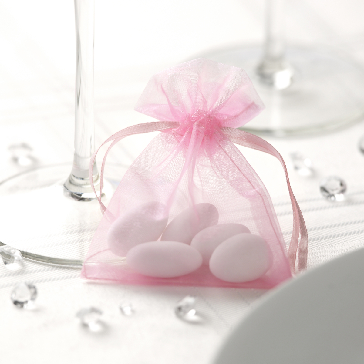 Organzasäckchen 20 Stück Rosa 081