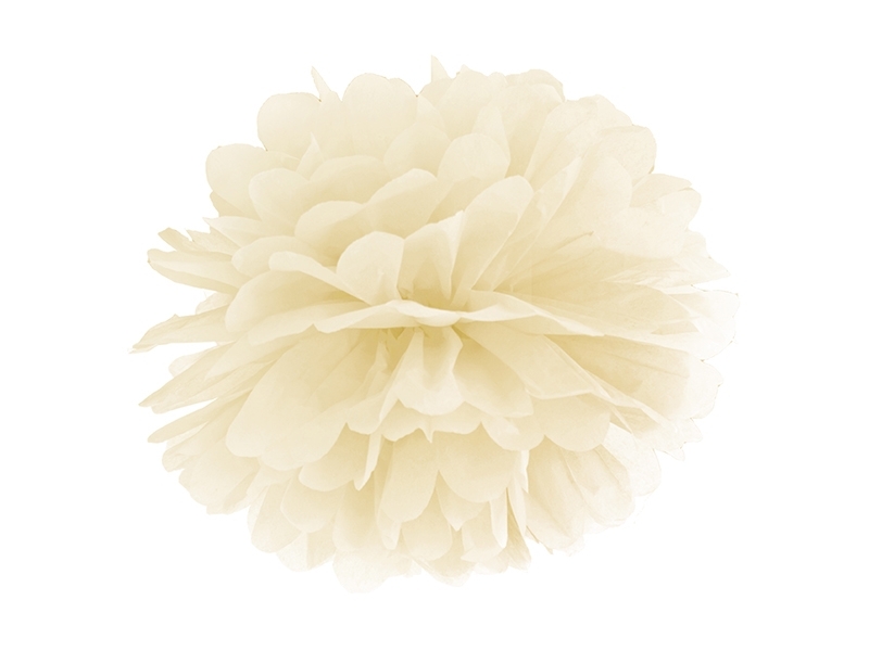 Pom Poms groß Creme