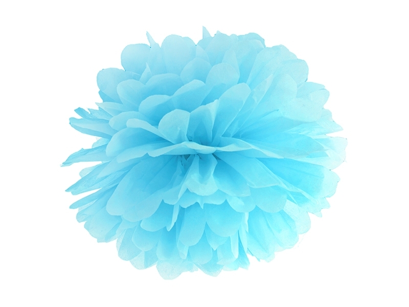 Pom Poms groß Hellblau