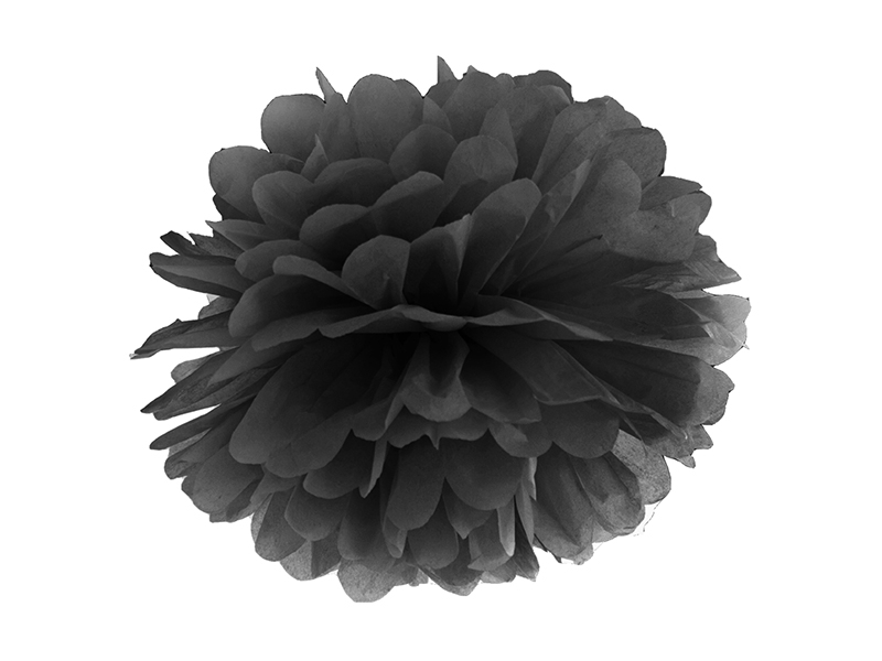 Pom Poms klein Schwarz