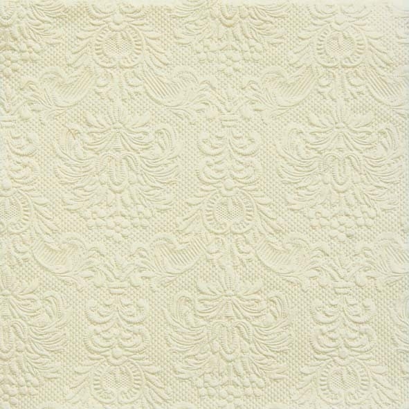 Prägeservietten Dinner Creme