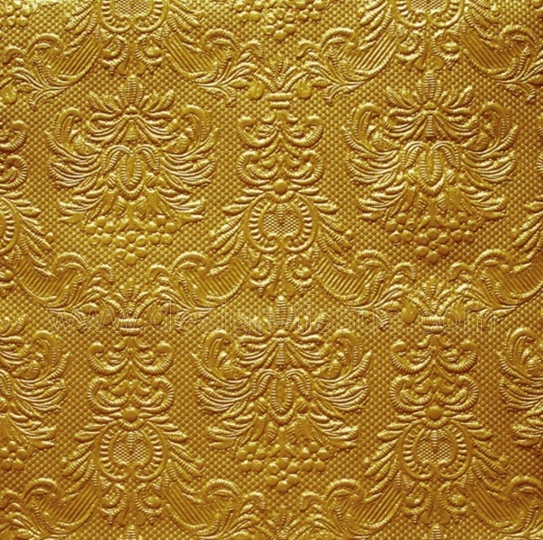 Prägeservietten Lunch Gold