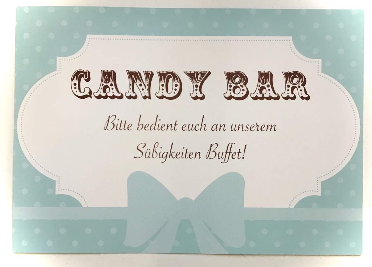 Schild Candy Bar