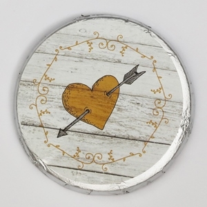 Schokotaler Gelbes Herz