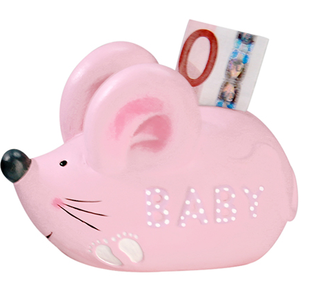 Sparschwein Maus Mädchen