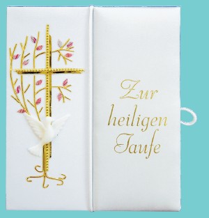 Taufbrief Lebensbaum Edel Rosa