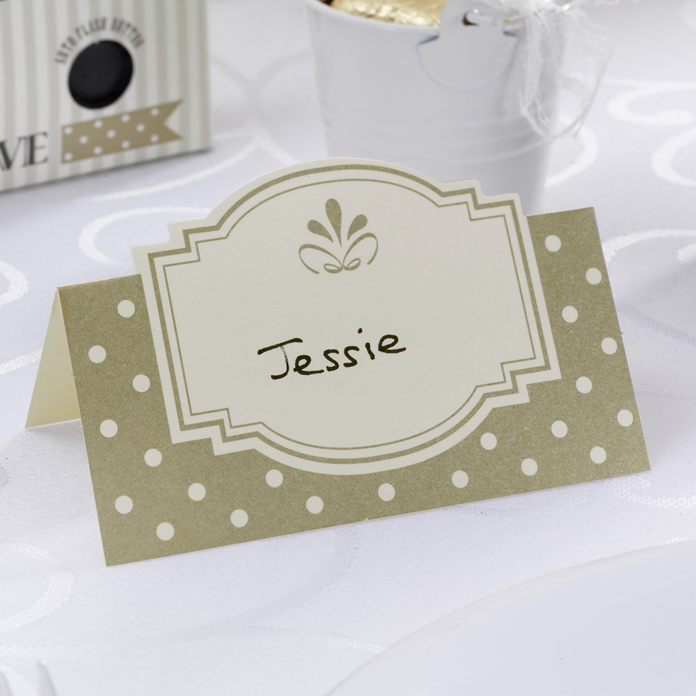 Tischkarte Chique Gold
