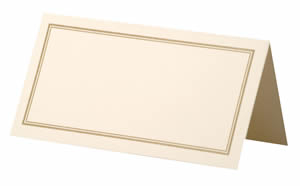 Tischkarte Simple Gold