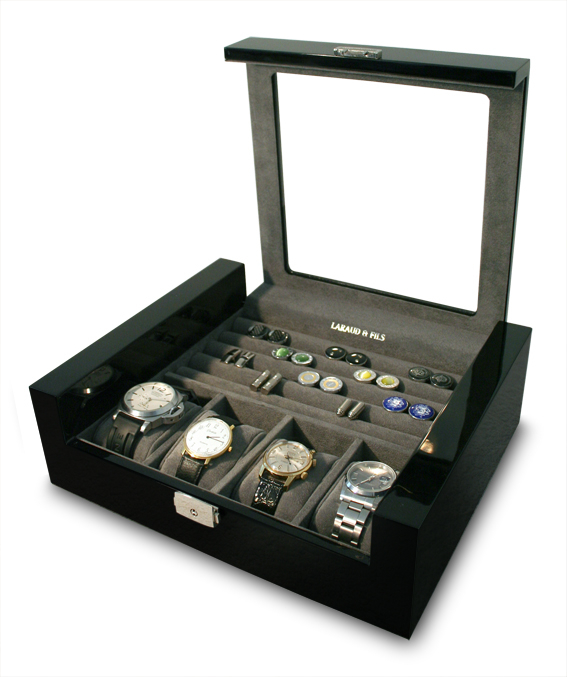 Uhrenschatulle Schwarz