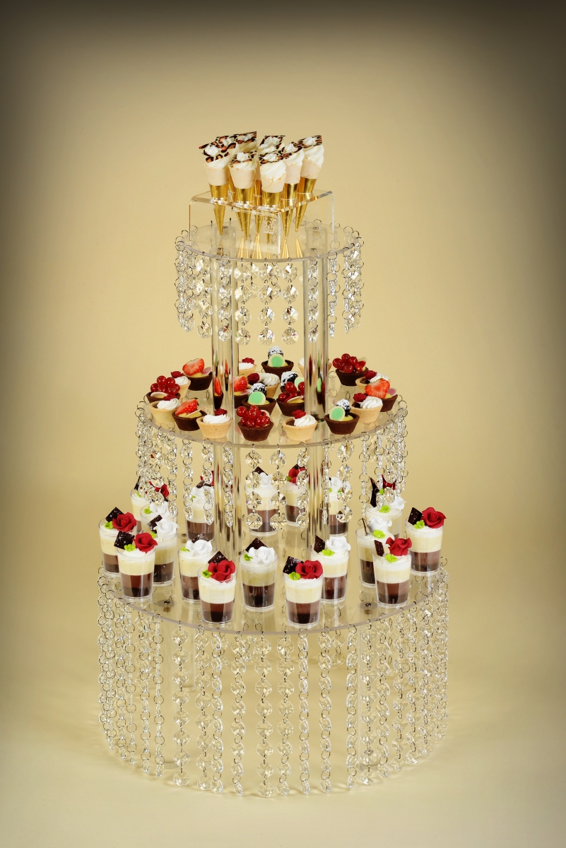 Buffetturm Kristalle