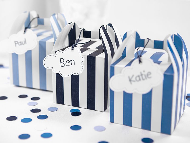 Candybarbox Blau-Weiß