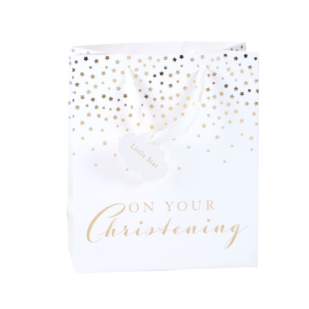 Geschenksackerl Taufe Gold