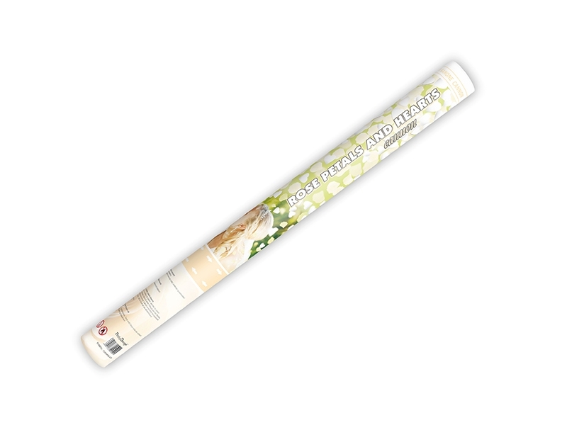 Konfettikanone Blüten und Herzen