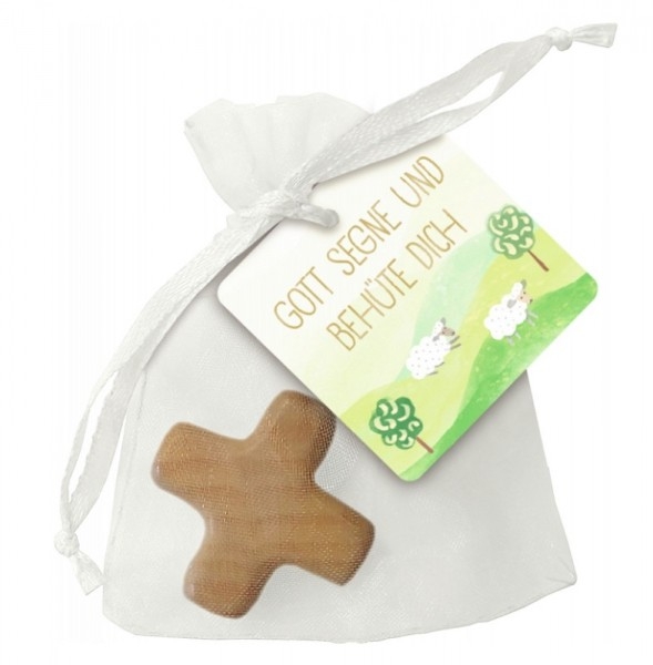 Kreuz im Organzasäckchen