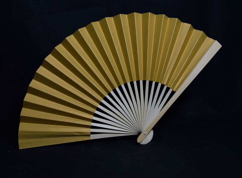 Premium Papierfächer Gold