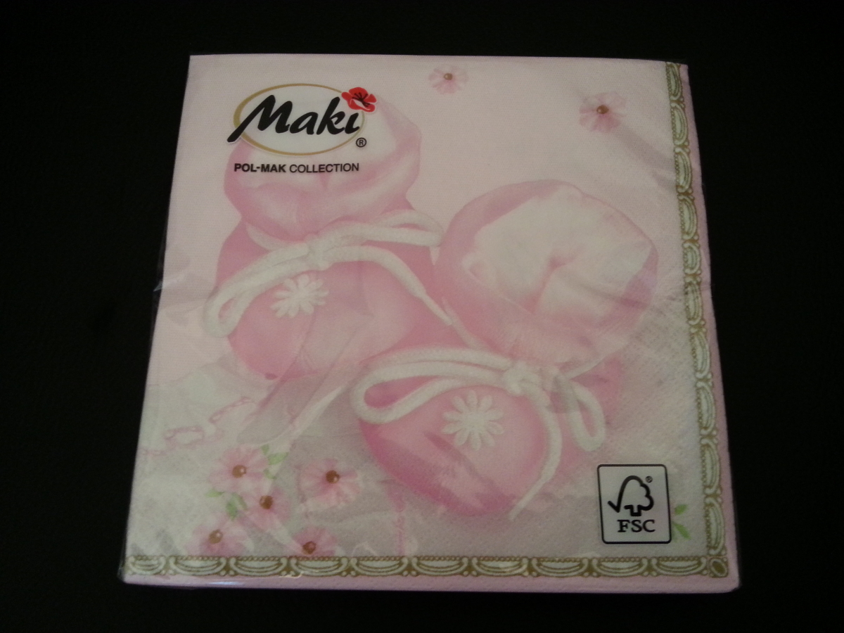 Servietten Baby Rosa