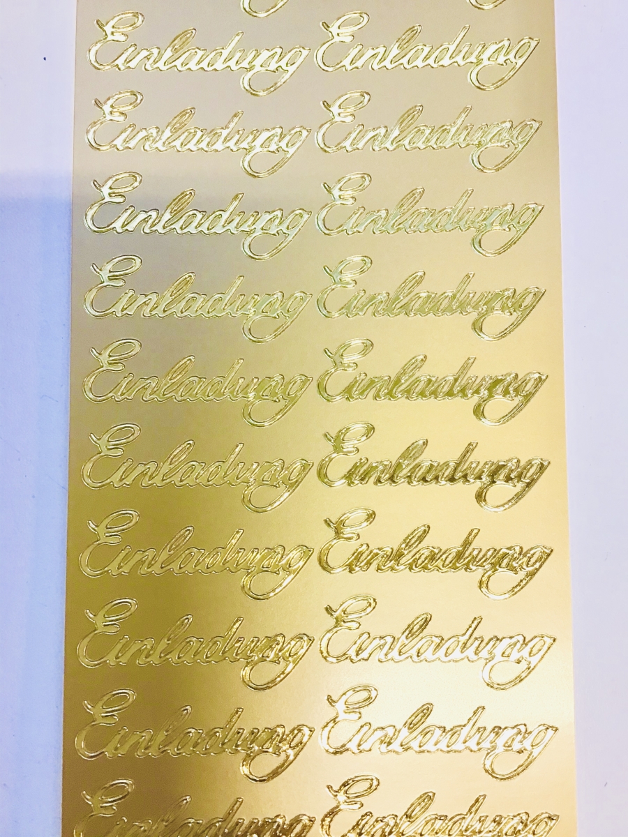 Sticker Einladung Elegant