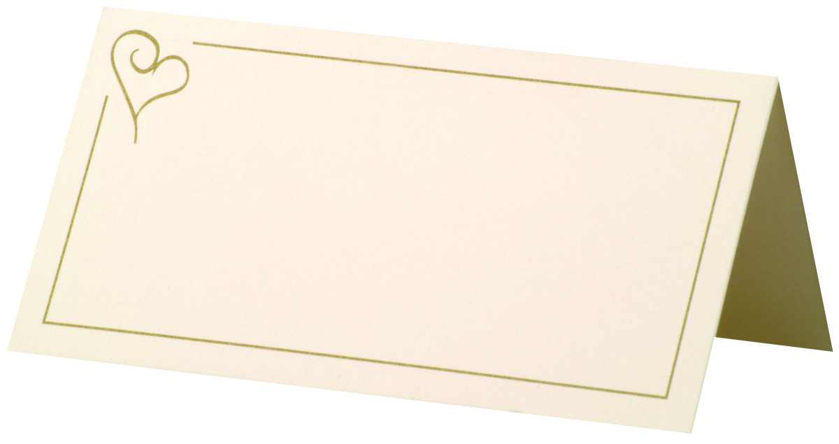 Tischkarte Simple Herz