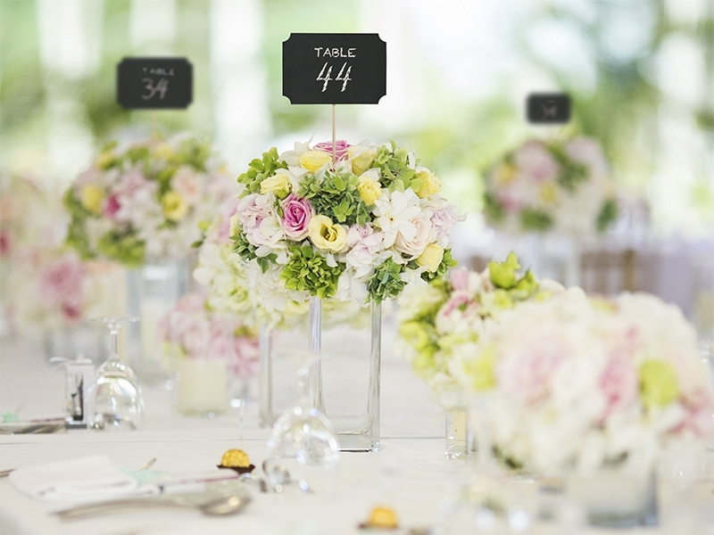 Tischnummer Tafel Simple