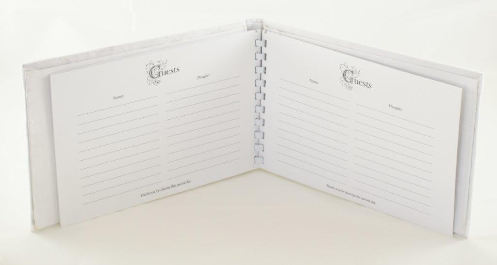 Gästebuch Blumen und Perlen