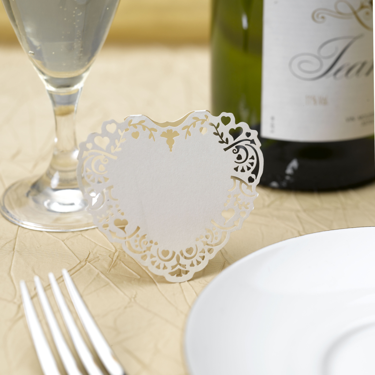 Tischkarte Heart freistehend