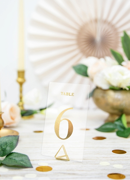 Tischnummern Transparent