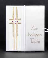 Tauf-Set Kreuz Rosa