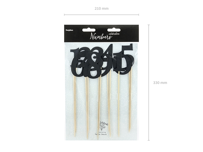 Tischnummern Schwarz