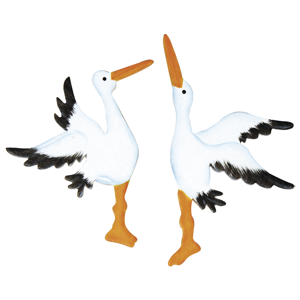 Holzstreuteile Storch