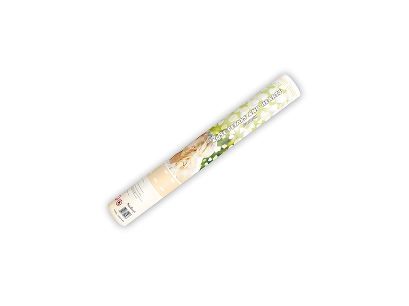 Konfettikanone Blüten und Herzen 40 cm