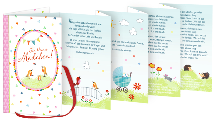 Leporello-Büchlein Mädchen