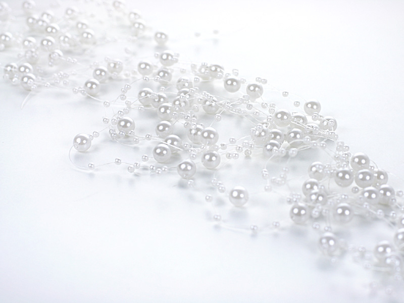 Perlengirlande Weiß 1