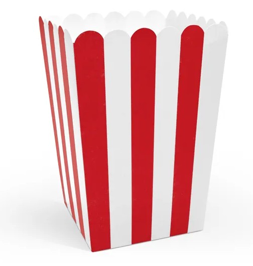 Popcornboxen Rot-Weiß