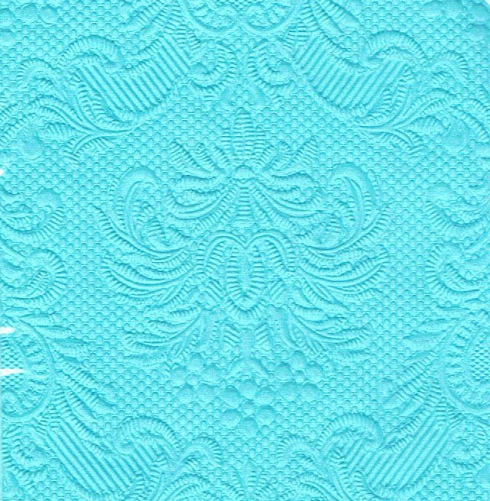 Prägeservietten Lunch Türkis 13305504