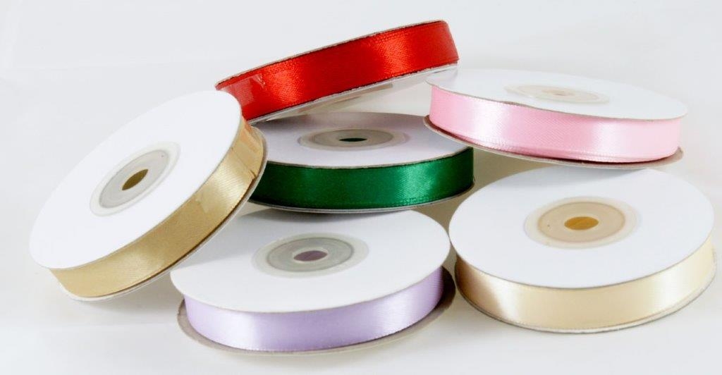 Satinband 12mm Silber