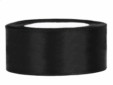 Satinband 25mm Schwarz
