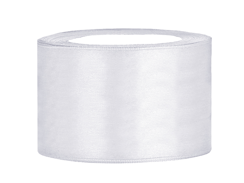 Satinband 38mm Weiß - 008