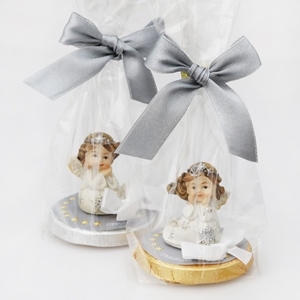 Schokotaler Schutzengerl Silber