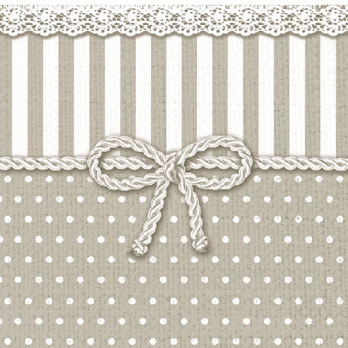 Servietten Masche Taupe / Cocktail