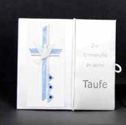 Taufbrief Frieden Blau