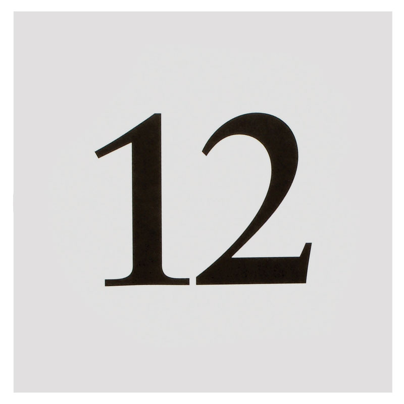 Tischnummer eckig